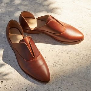 Nisolo Emma Watson d'Orsay Oxford Leather Shoes Women's Size 7, 1in Heel